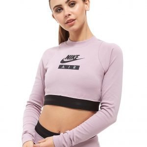 Nike Air Long Sleeve Crop Top Rose / Black