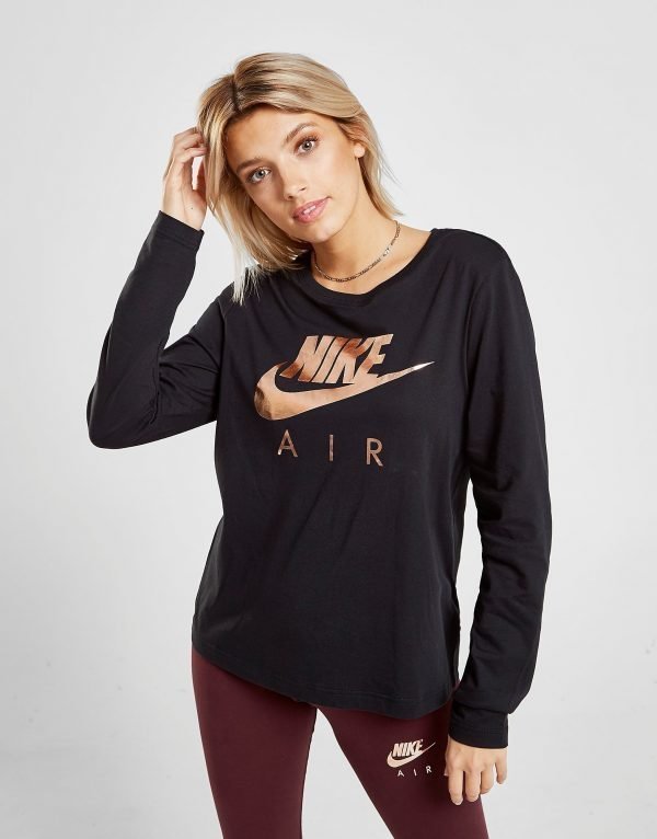 Nike Air Long Sleeve T-Shirt Musta