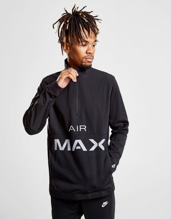 Nike Air Max Poly 1/2 Zip Sweatshirt Musta