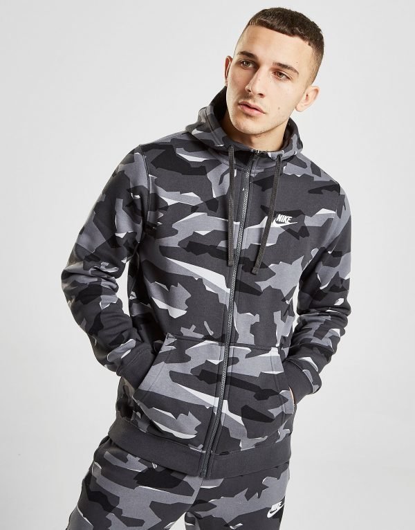 Nike Camo Futura Full Zip Huppari Musta