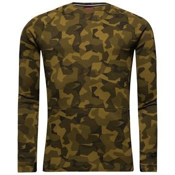 Nike Collegepaita Tech Fleece Crew AOP Vihreä/Musta