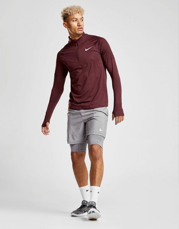 Nike Dry Element 1/2 Zip Running Top Burgundy