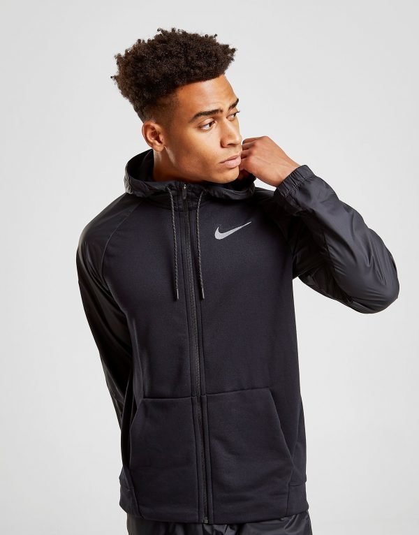 Nike Dry Overlay Full Zip Hoodie Musta