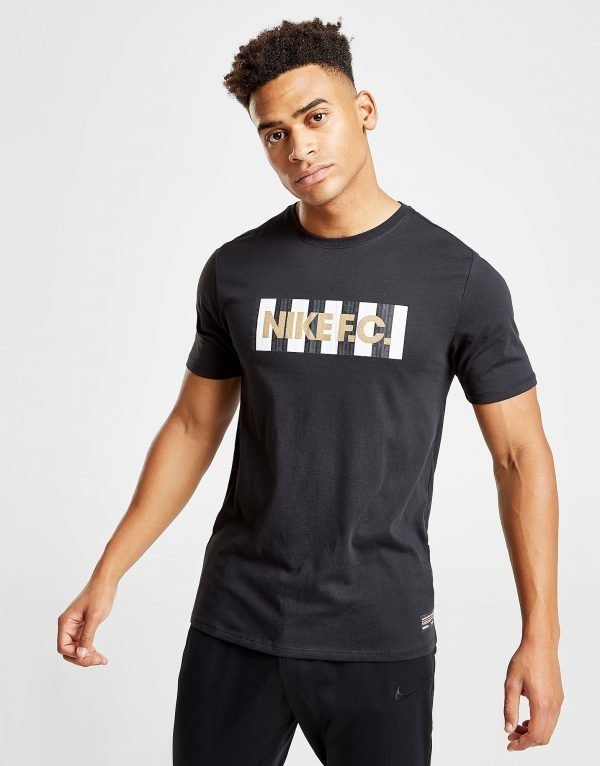Nike F.C Box Logo T-Shirt Musta