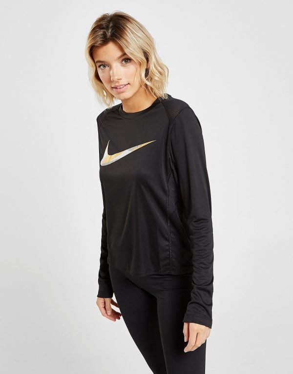 Nike Flash Long Sleeve Paita Musta