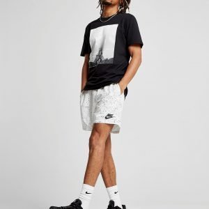 Nike Flow All Over Print Shorts Valkoinen