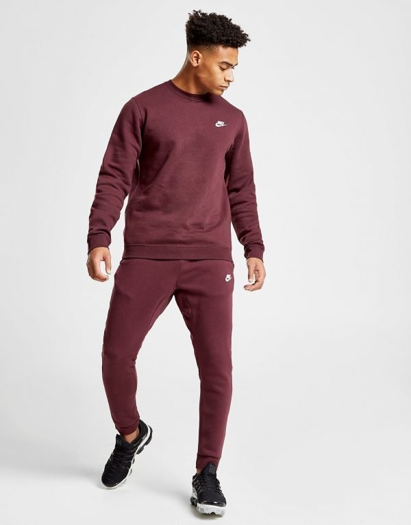 Nike Foundation Fleece Verryttelyhousut Burgundy / White