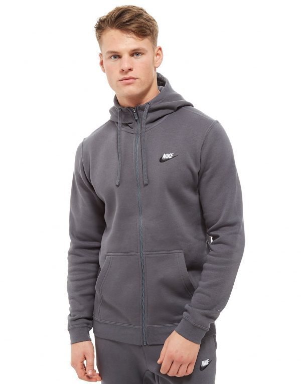 Nike Foundation Full Zip Hoodie Tummanharmaa