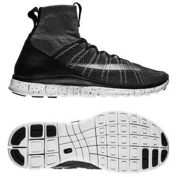 Nike Free Flyknit Mercurial Harmaa/Hopea/Musta