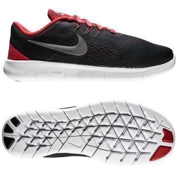 Nike Free RN Musta/Hopea/Punainen Lapset