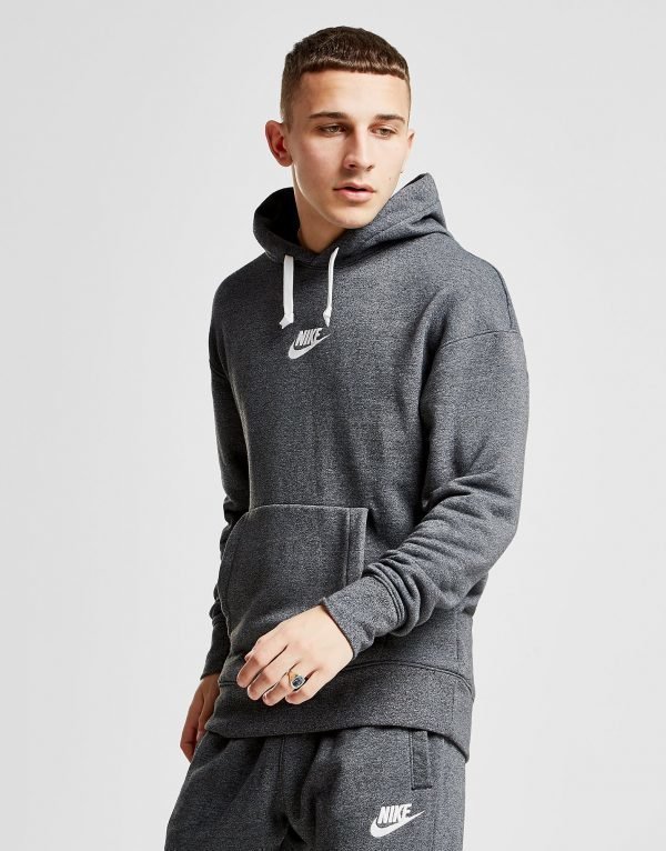 Nike Heritage Logo Overhead Hoodie Harmaa