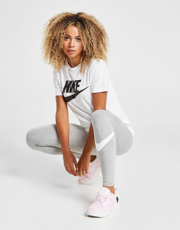 Nike High Waisted Swoosh Leggingsit Harmaa