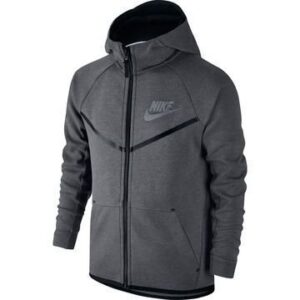 Nike Huppari Tech Fleece Harmaa/Musta Lapset