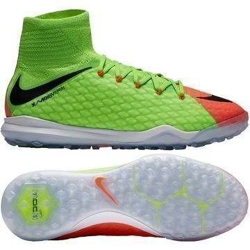 Nike HypervenomX Proximo 2 DF TF Radiation Flare Vihreä/Musta/Oranssi Lapset