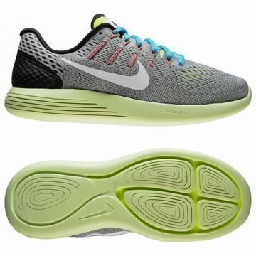 Nike Juoksukengät LunarGlide 8 Harmaa/Valkoinen/Neon
