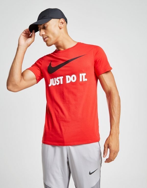 Nike Just Do It Swoosh T-Paita Punainen
