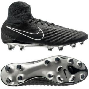 Nike Magista Obra II Nahka FG Tech Craft Pack 2.0 Musta/Hopea