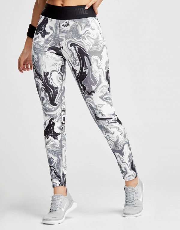 Nike Marble All Over Print Leggingsit Harmaa