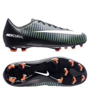 Nike Mercurial Vapor XI FG Dark Lightning Pack Musta/Valkoinen/Vihreä Lapset