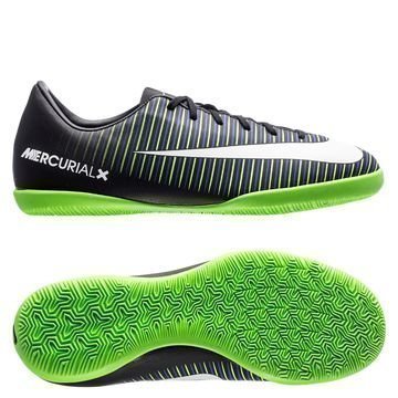 Nike MercurialX Vapor XI IC Dark Lightning Pack Musta/Valkoinen/Vihreä Lapset