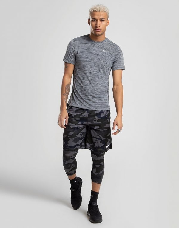 Nike Miler Essential T-Paita Harmaa