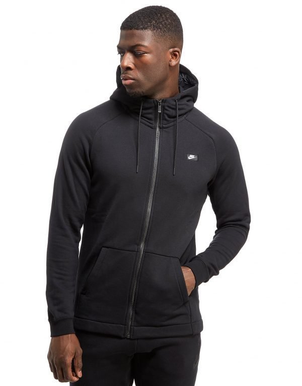 Nike Modern French Terry Full Zip Hoodie Musta