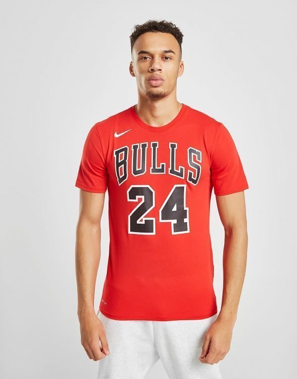 Nike Nba Chicago Bulls Markkanen #24 T-Paita Punainen