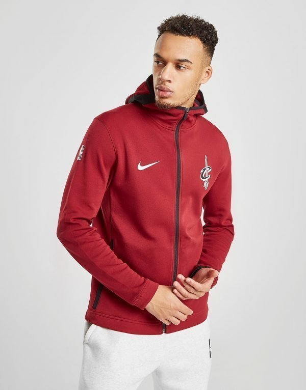 Nike Nba Cleveland Cavaliers Showtime Hoodie Burgundy / Black