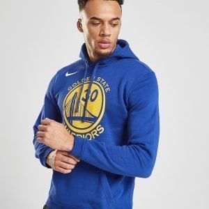 Nike Nba Golden State Warriors City Hoodie Sininen