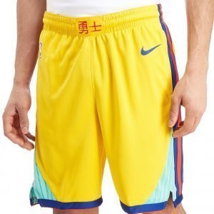 Nike Nba Golden State Warriors City Shorts Keltainen