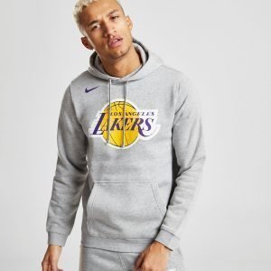 Nike Nba Los Angeles Lakers City Overhead Hoodie Harmaa