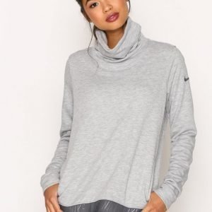 Nike Nk Dry Top Cowl Neck Ls Pitkähihainen Treenipusero Harmaa