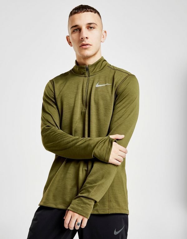 Nike Pacer 1/2 Zip Track Top Vihreä