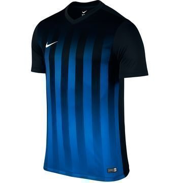 Nike Pelipaita Striped Division II Black/Royal Blue Lapset
