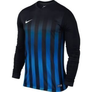 Nike Pelipaita Striped Division II L/S Musta/Sininen Lapset