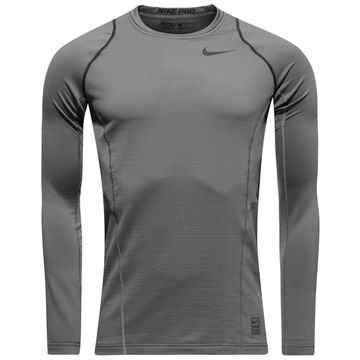 Nike Pro Hyperwarm Crew Harmaa/Musta