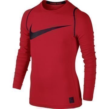 Nike Pro Hyperwarm Top Punainen/Musta Lapset