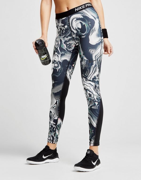 Nike Pro Marble Training Tights Musta