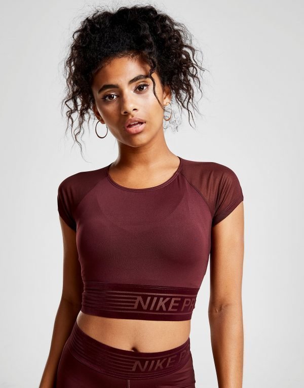 Nike Pro Training Deluxe Crop Top Punainen