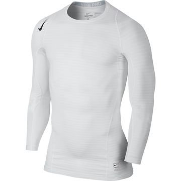 Nike Pro Warm Compression Crew Valkoinen