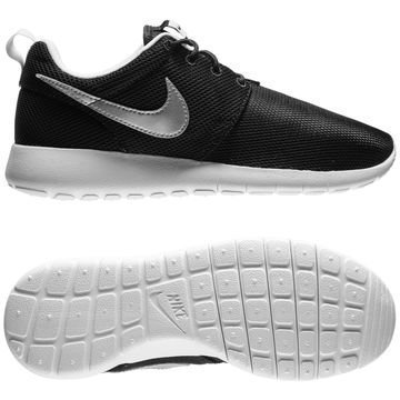 Nike Roshe Run GS Musta/Hopea Lapset