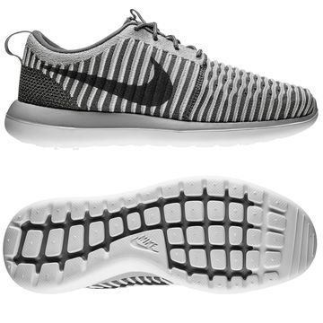 Nike Roshe Two Flyknit Harmaa/Valkoinen Lapset