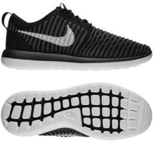 Nike Roshe Two Flyknit Musta/Valkoinen/Harmaa Lapset