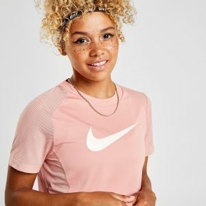 Nike Running Miler Short Sleeve T-Shirt Vaaleanpunainen