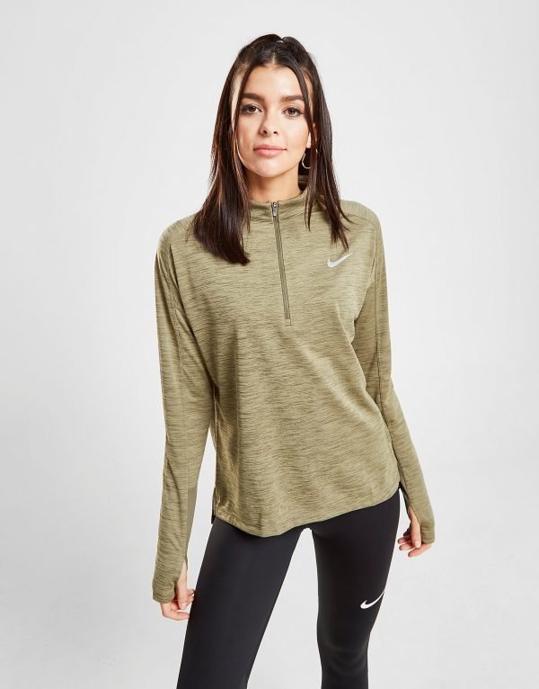 Nike Running Pacer 1/4 Zip Top Vihreä