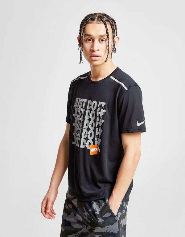 Nike Running Utility Just Do It T-Shirt Musta