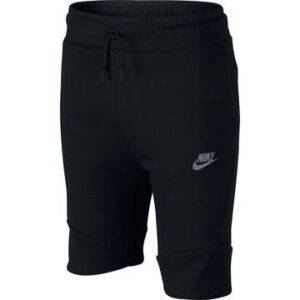Nike Shortsit Tech Fleece Musta/Harmaa Lapset