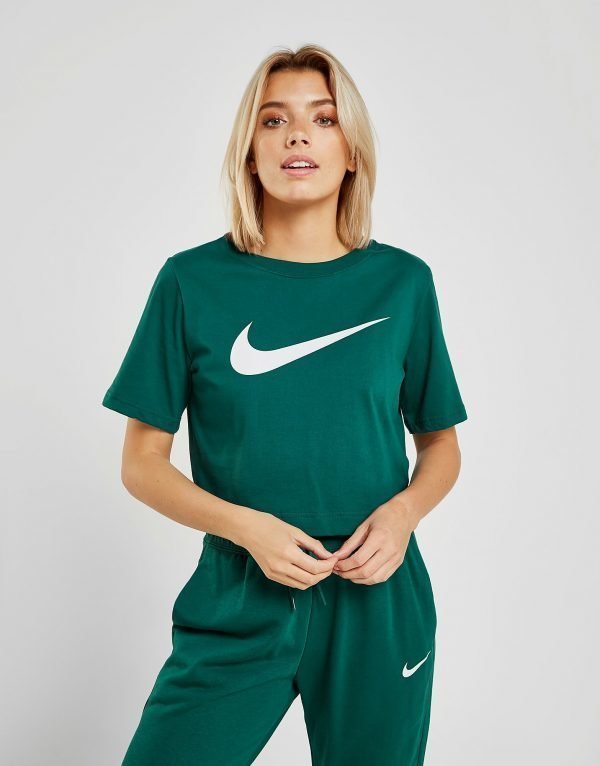 Nike Swoosh Crop T-Shirt Vihreä