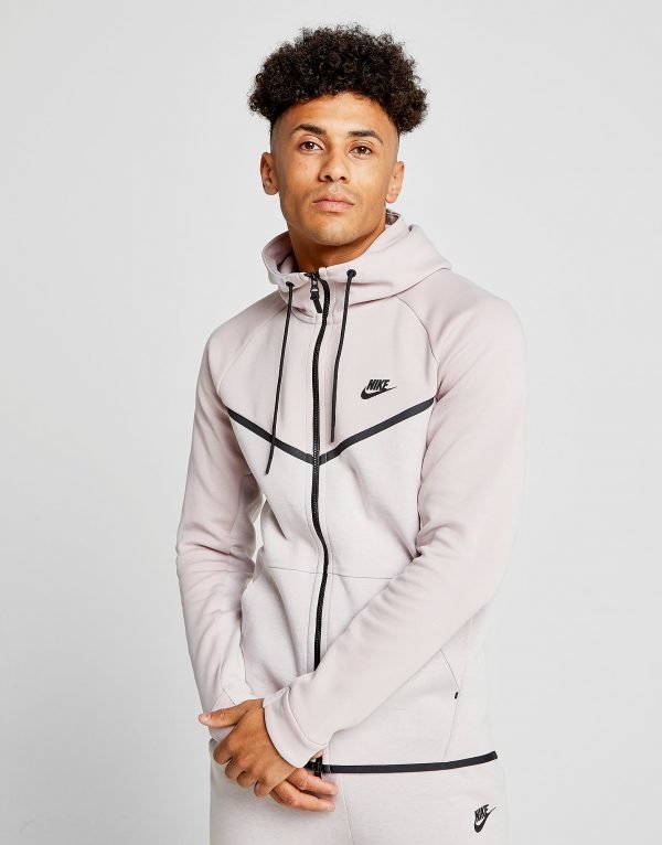 Nike Tech Fleece Windrunner Full Zip Hoodie Vaaleanpunainen