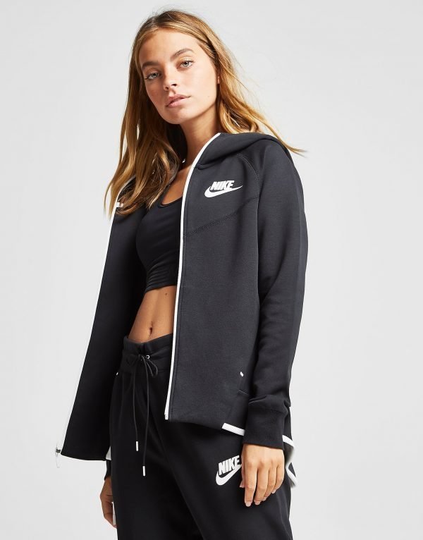 Nike Tech Full Zip Huppari Musta